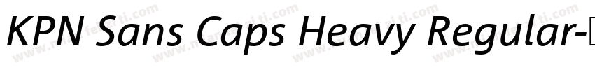 KPN Sans Caps Heavy Regular字体转换